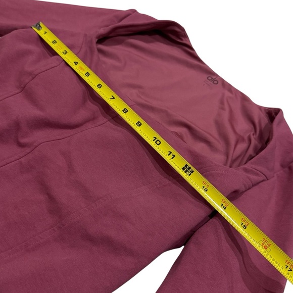 Alo Yoga Soft Sculpt Long Sleeve Comfy Athletic in Color Mars Clay Size L - Picture 9 of 10